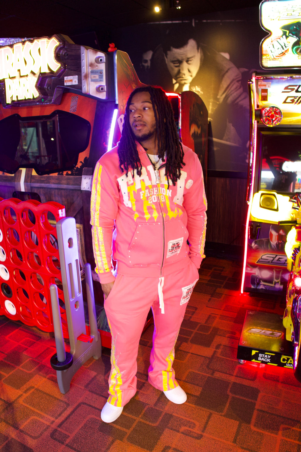 Pink tracksuit