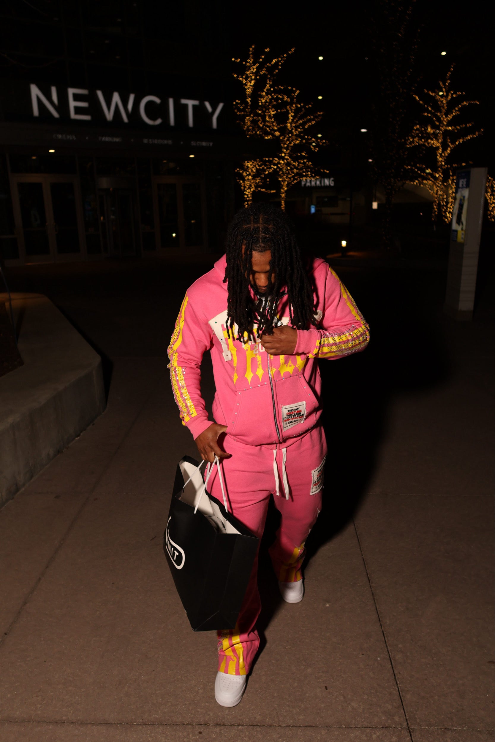 Pink tracksuit