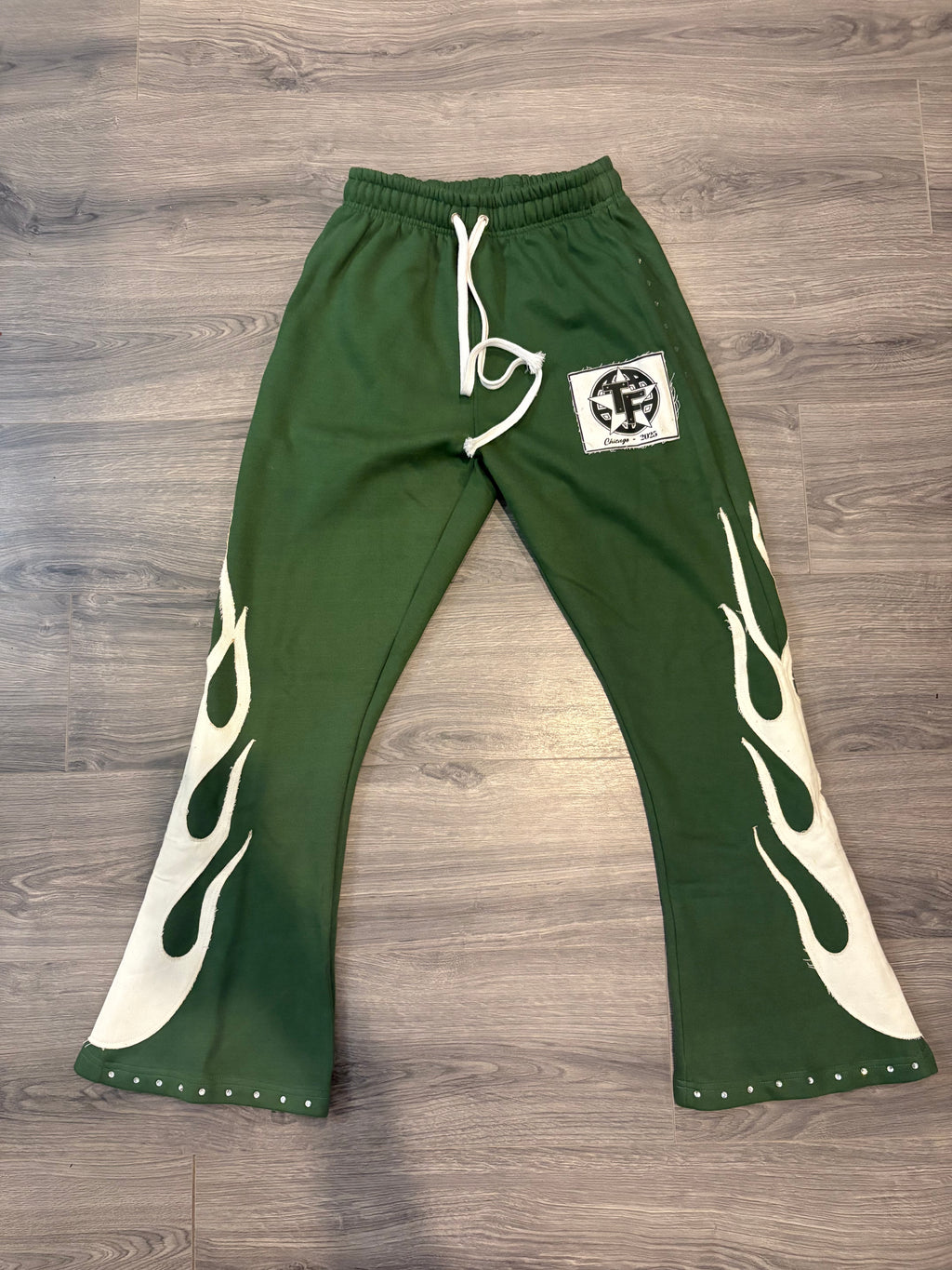 Green jogging suit