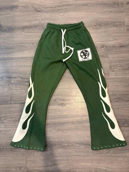 Green jogging suit